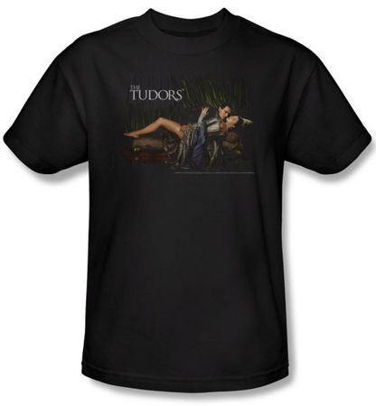 The Tudors Shirt The King And His Queen Adult Black T-Shirt Tee