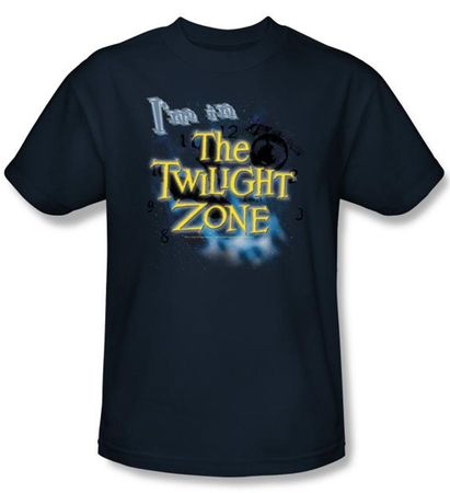 The Twilight Zone T-Shirt - I'm In The Twilight Adult Navy Blue