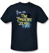 The Twilight Zone T-Shirt - I'm In The Twilight Adult Navy Blue