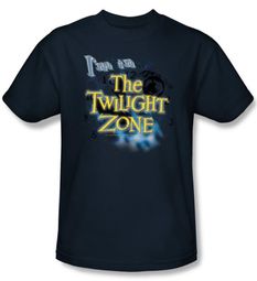 The Twilight Zone T-Shirt - I'm In The Twilight Adult Navy Blue