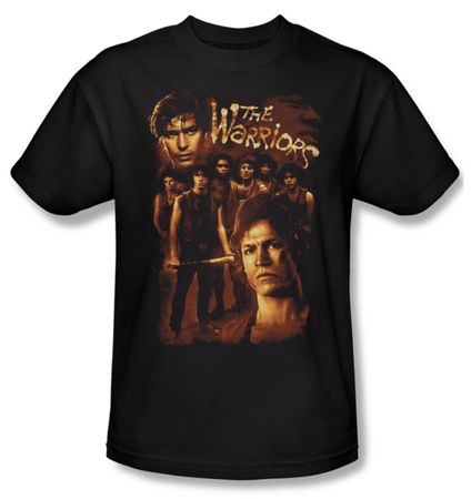 The Warriors Shirt 9 Warriors Adult Black Tee T-Shirt