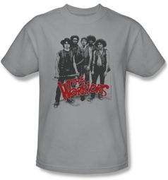 The Warriors Shirt Gang Adult Silver Tee T-Shirt