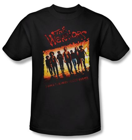 The Warriors Shirt One Gang Adult Black Tee T-Shirt