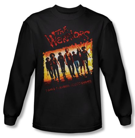 The Warriors Shirt One Gang Long Sleeve Black Tee T-Shirt