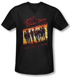 The Warriors Shirt Slim Fit V Neck One Gang Black Tee T-Shirt