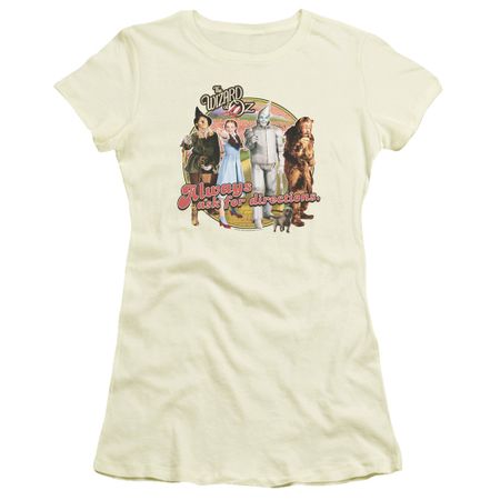 The Wizard Of Oz  Juniors Shirt Always Ask For Directions Cream T-Shirt