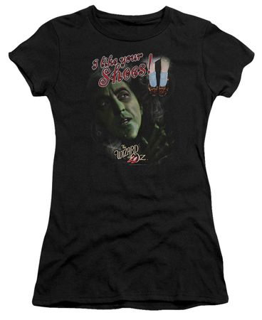 The Wizard Of Oz  Juniors Shirt I like Your Shoes Black T-Shirt