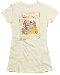 The Wizard Of Oz  Juniors Shirt Poster Cream T-Shirt