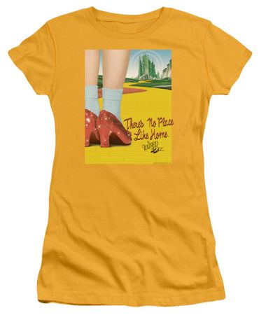 The Wizard Of Oz  Juniors Shirt The Way Home Gold T-Shirt