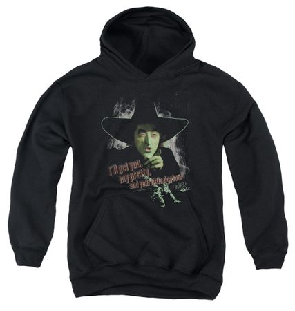 The Wizard Of Oz  Kids Hoodie The Wicked Witch of the West Black Youth Hoody