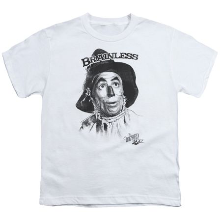 The Wizard Of Oz  Kids Shirt Brainless Scarecrow White T-Shirt