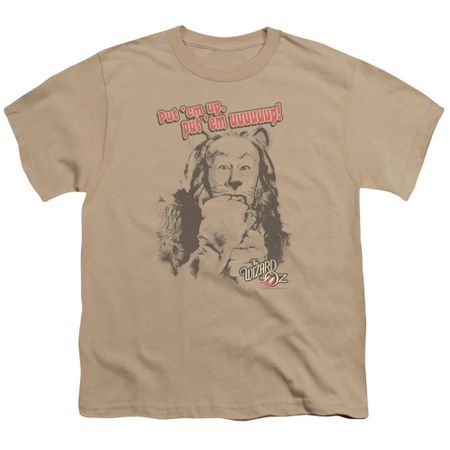 The Wizard Of Oz  Kids Shirt Put 'Em Up Cowardly Lion Sand T-Shirt