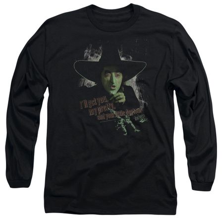 The Wizard Of Oz  Long Sleeve Shirt The Wicked Witch of the West Black Tee T-Shirt