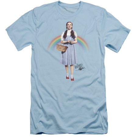 The Wizard Of Oz  Slim Fit Shirt Over The Rainbow Light Blue T-Shirt
