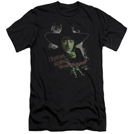 The Wizard Of Oz  Slim Fit Shirt The Wicked Witch of the West Black T-Shirt