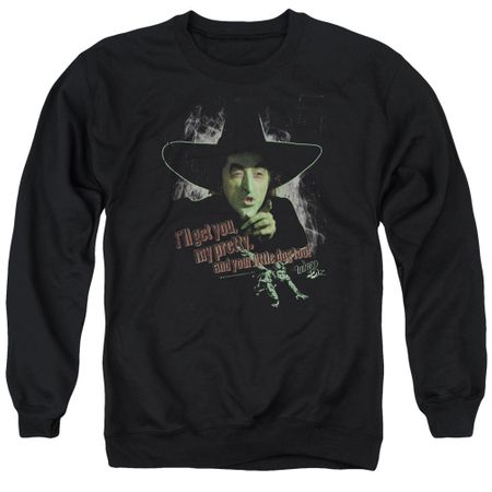 The Wizard Of Oz  Sweatshirt The Wicked Witch of the West Adult Black Sweat Shirt