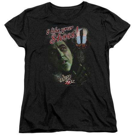 The Wizard Of Oz  Womens Shirt I like Your Shoes Black T-Shirt