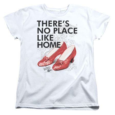 The Wizard Of Oz  Womens Shirt There's No Place Like Home White T-Shirt