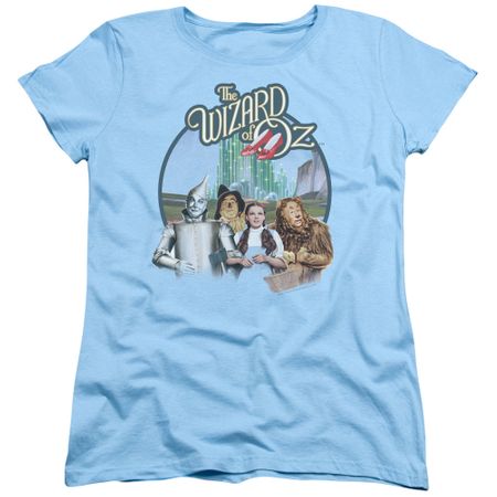 The Wizard Of Oz  Womens Shirt We're Off To See Wizard Light Blue T-Shirt