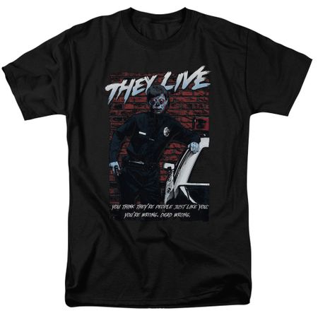 They Live Shirt Dead Wrong Black T-Shirt