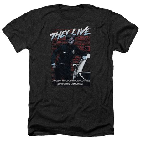 They Live Shirt Dead Wrong Heather Black T-Shirt