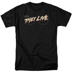 They Live Shirt Glasses Logo Black T-Shirt They Live Shirt Glasses Logo Black T-Shirt