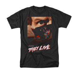 They Live Shirt Poster Adult Black Tee T-Shirt They Live Shirt Poster Adult Black Tee T-Shirt