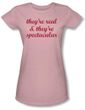 They're Real Juniors Fitted Pink Tee Shirt