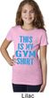 This Is My Gym Shirt Girls Shirt
