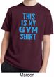 This Is My Gym Shirt Kids Moisture Wicking Shirt