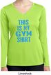 This Is My Gym Shirt Ladies Dry Wicking Long Sleeve Shirt