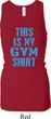 This Is My Gym Shirt Ladies Longer Length Racerback Tanktop