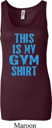 This Is My Gym Shirt Ladies Longer Length Tank Top