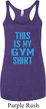 This Is My Gym Shirt Ladies Tri Blend Racerback Tank Top