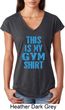 This Is My Gym Shirt Ladies Tri Blend V-Neck Shirt