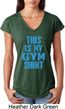This Is My Gym Shirt Ladies Tri Blend V-Neck Shirt