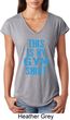 This Is My Gym Shirt Ladies Tri Blend V-Neck Shirt