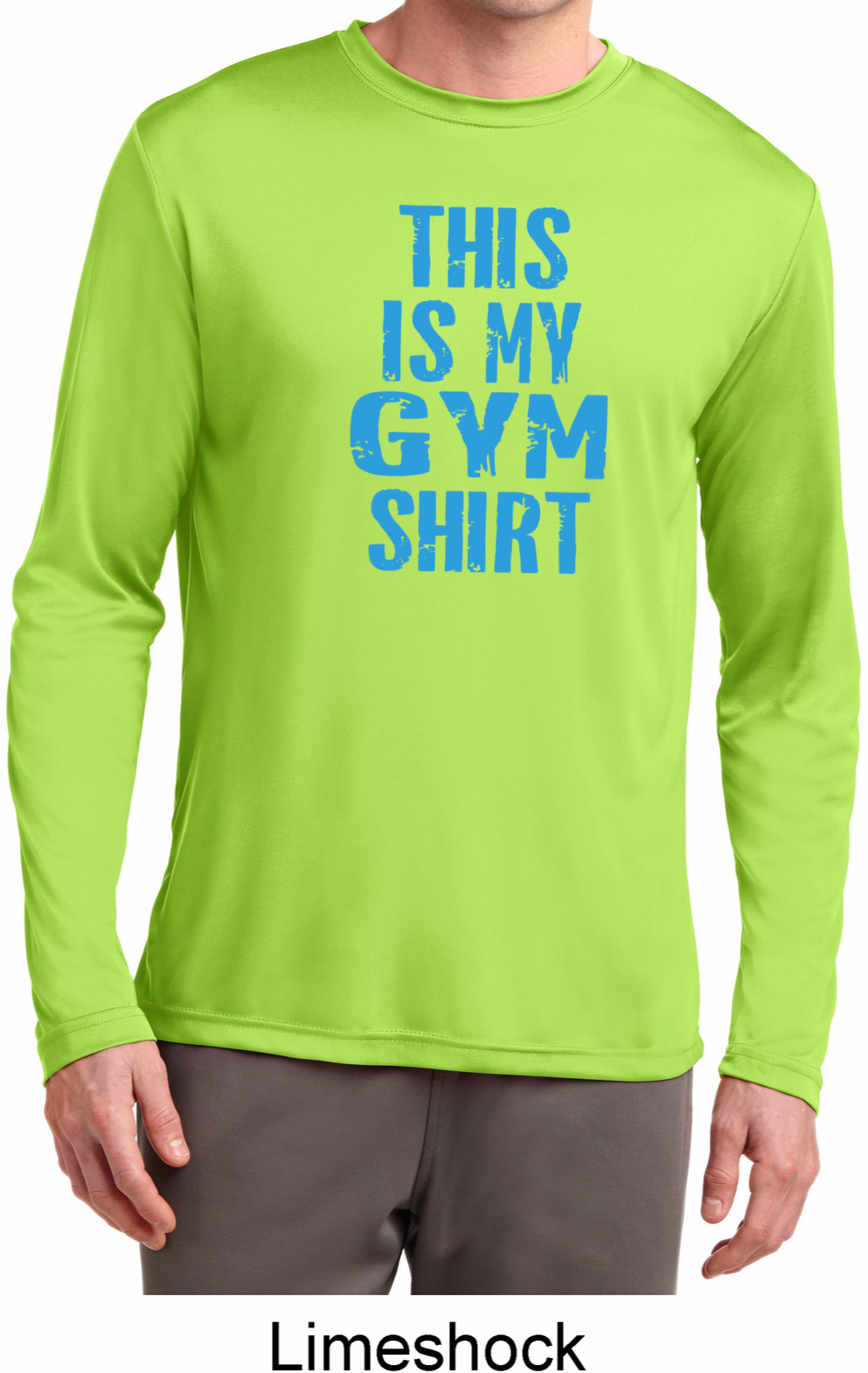 This Is My Gym Shirt Mens Dry Wicking Long Sleeve Shirt This Is My