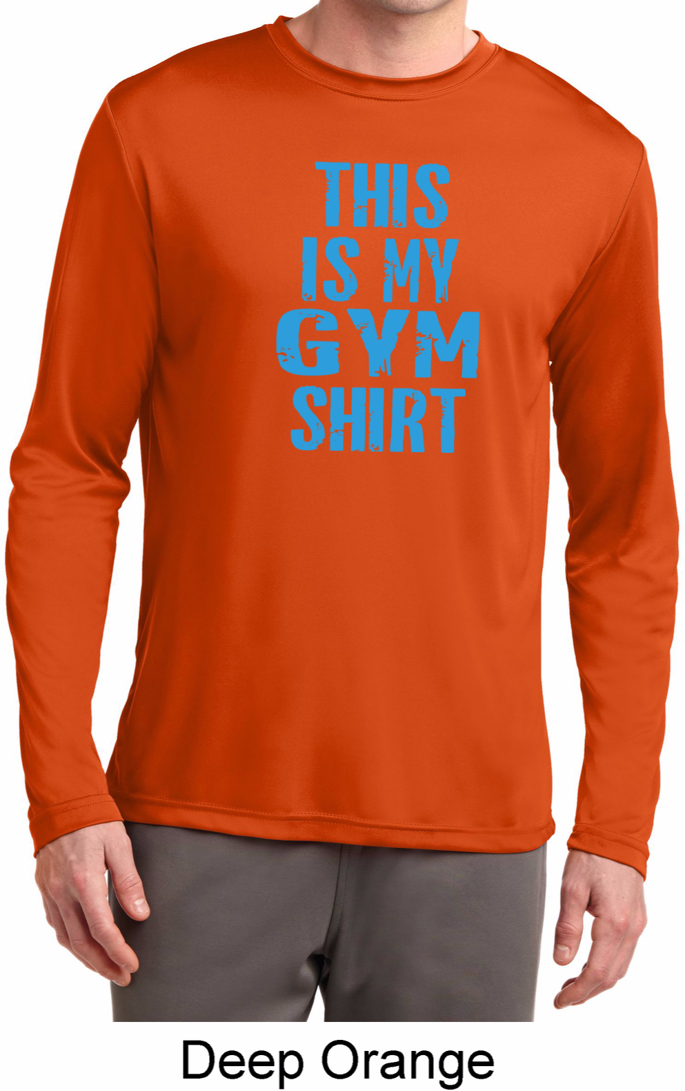 This Is My Gym Shirt Mens Dry Wicking Long Sleeve Shirt This Is My