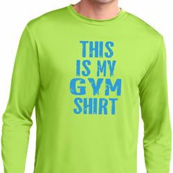 This Is My Gym Shirt Mens Dry Wicking Long Sleeve Shirt