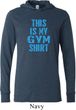 This Is My Gym Shirt Mens Lightweight Hoodie Tee