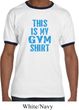 This Is My Gym Shirt Mens Ringer Shirt