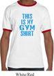 This Is My Gym Shirt Mens Ringer Shirt