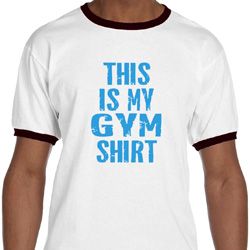 This Is My Gym Shirt Mens Ringer Shirt