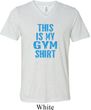 This Is My Gym Shirt Mens Tri Blend V-neck Shirt
