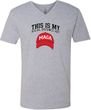 This Is My Social Distance Hat Adult V-Neck T-Shirt