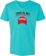 This Is My Social Distance Hat Adult V-Neck T-Shirt