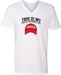 This Is My Social Distance Hat Adult V-Neck T-Shirt