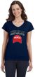 This Is My Social Distance Hat Ladies Fit V-Neck T-Shirt