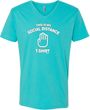 This Is My Social Distance Shirt Adult V-Neck T-Shirt